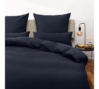 Blumtal Copripiumino Una Piazza e Mezza 200x200 e Federe 50x80 - Set di Lenzuola in microfibra extra morbida certificata Oeko-Tex, Set Copripiumino con 2 Federe - 3 pezzi - Blu Oceano