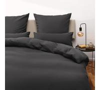 Blumtal Copripiumino Una Piazza e Mezza in Microfibra, Set Completo Copripiumino 1 Piazza e Mezza con 2 Federe Cuscini Letto, 200 x 200cm & 80 x 80cm (2X), Antracite