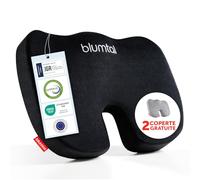 Blumtal Cuscino Sedia Ufficio - Cuscino Sedile Auto - Cuscino Ergonomico Sedia Ufficio - Cuscino per Sedia da Ufficio - Cuscino per Coccige - Leggero: per persone di peso tra (90-130 kg)