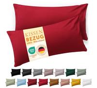 Blumtal Federe Cuscini Divano 50 x 70 cm - Set di Copricuscini per Divani in Microfibra a 2 Pezzi con Chiusura a Busta certificati Oeko-Tex, extra morbidi e lavabili - Rosso - flap