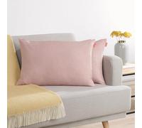 Blumtal Federe Cuscini Divano in Ciniglia, Copricuscini Divano, Federe Cuscino Divano, 2 Pezzi, 30 x 50cm, Rosa