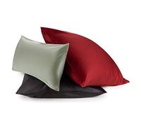 Blumtal Federe Cuscini Divano in Raso, Copricuscini Divano Cotone Satinato, Federe 50 x 50cm - 2 Pezzi, Bianco