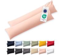 Blumtal Federe Cuscini Letto Matrimoniale Cotone - Federe Cuscini 40x145-100% Cotone, Set di 2 Federe in Jersey con Cerniera, Federa certificate Oeko-Tex, Federe Cuscino Letto - Rosa