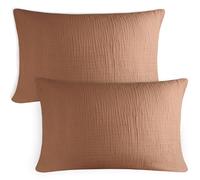 Blumtal Federe in Mussola 40x80 cm Set da 2 - 100% Cotone, Certificato Oeko-TEX, Morbide e Lavabili in Lavatrice, Rame