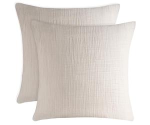 Blumtal Federe in Mussola 80x80 cm Set da 2 - 100% Cotone, Certificato Oeko-TEX, Morbide e Lavabili in Lavatrice, Grigio