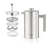 Blumtal French Press Caffe 600ml (3 Tazze), Caffettiera Francese Pressa, Caffettiera con Filtri in Acciaio