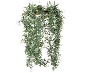 Blumtal Ghirlanda Finta di Eucalipto per Balconi, Eucalipto Artificiale Super-Realistica, Piante Finte, 187cm x 12,5cm, Set da 2 Pezzi