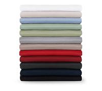 Blumtal Lenzuola Una Piazza e Mezza Basic 220x275cm per Materassi 140x200cm - Senza Elastico, Certificate OEKO-TEX, in Microfibra - Rosso Aurora