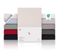 Blumtal Lenzuolo con Angoli letto matrimoniale 180x200 topper in Cotone 150g/m² - Lenzuola letto matrimoniale con Angoli - Lenzuolo Sotto con Angoli - Lenzuolo Angoli - altezza materasso 10cm - avorio
