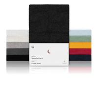 Blumtal Lenzuolo con Angoli Matrimoniale in Spugna - Lenzuola Letto Matrimoniale con Angoli - Lenzuolo Sotto con Angoli Matrimoniale Felpato - Lenzuolo Angoli Matrimoniale taglia 160x200cm - in nero