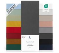 Blumtal lenzuolo con angoli singolo 90x190 pacco da 2 - lenzuolo singolo con angoli in microfibra - certificato Oekotex lenzuolo sotto con angoli singolo - lenzuola sotto con angoli - grigio antracite