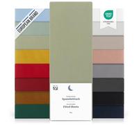 Blumtal lenzuolo con angoli Singolo: 90x190x30cm - Pacco da 2 - lenzuolo Singolo con angoli in microfibra - certificato Oekotex in Light Olive Green - Verde