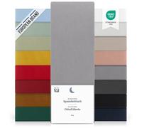 Blumtal lenzuolo con angoli una piazza e mezza 120x190 cm - lenzuolo sotto con angoli una piazza e mezza in microfibre - certificato Oekotex lenzuola con angoli una piazza e mezza - in colore grigio