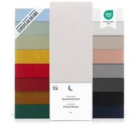Blumtal lenzuolo con angoli una piazza e mezza 140x200 cm - lenzuolo sotto con angoli una piazza e mezza in microfibre - certificato Oekotex lenzuola con angoli una piazza e mezza - colore grigio luna