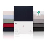 Blumtal Lenzuolo con Angoli una piazza e mezza 140x200 in Cotone 150g/m² - Lenzuola letto una piazza e mezza con Angoli - Lenzuolo Sotto con Angoli - Lenzuolo Angoli letto piazza e mezza - blu mare