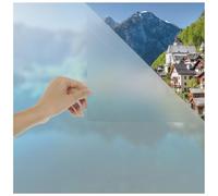 Blumtal Pellicola per finestra 44,5 x 200 cm, opaca e statica adesiva + raschietto - pellicola protettiva ritagliabile + protezione UV - pellicola in vetro smerigliato autoadesiva per finestra