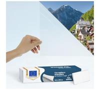 Blumtal Pellicola per finestra 44,5 x 200 cm, opaca e statica adesiva + raschietto - ritagliabile per finestra + protezione UV - pellicola autoadesiva in vetro smerigliato - pellicola protettiva per