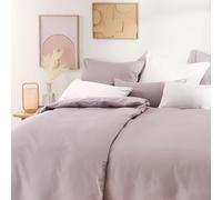 Blumtal Set Copripiumino 135x200cm e 1 Federa 80x80cm in Raso, Set Biancheria da Letto in Cotone Satinato, Grigio