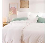Blumtal Set Copripiumino 135x200cm e 1 Federa 80x80cm in Raso, Set Biancheria da Letto in Cotone Satinato, Bianco