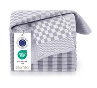 Blumtal - Set di 10 strofinacci da cucina in cotone di alta qualità - strofinacci da cucina in 100% cotone - Certificato Oeko-TEX® - Strofinaccio per stoviglie a quadretti, 50 x 70 cm