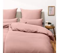 Blumtal Set di biancheria da letto 140 x 200 cm + federa 40 x 80 cm, certificazione Oeko-TEX, in microfibra, copripiumino fino a 95 °C, copripiumino + federa, 2 pezzi, colore: rosa