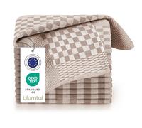 Blumtal Set Strofinacci Cucina Cotone - Canovacci Cucina Cotone 100% - Stracci Cucina Elevata Assorbenza - Certificati Oeko-Tex - 50x70cm - 5 Pezzi - Marrone