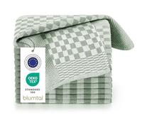 Blumtal Set Strofinacci Cucina Cotone - Canovacci Cucina Cotone 100% - Stracci Cucina Elevata Assorbenza - Certificati Oeko-Tex - 50x70cm - 10 Pezzi - Verde