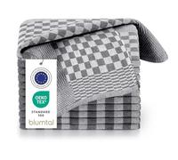 Blumtal Set Strofinacci Cucina Cotone - Canovacci Cucina Cotone 100% - Stracci Cucina Elevata Assorbenza - Certificati Oeko-Tex - Asciugamani Cucina - 50x70cm - 10 Pezzi - Nero