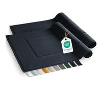 Blumtal Tappetino da Bagno Assorbente - Tappetino da Bagno 100% Cotone 50x80 cm - Tappetini da Bagno e Doccia Certificati Oeko-Tex - Set da 2 in Blu Scuro