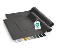 Blumtal Tappetino da Bagno in Cotone 100% - Set da 2 Antracite 50x80 cm Certificati Oeko-Tex
