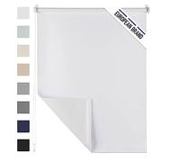 Blumtal Tende a Rullo per Interni Oscuranti, Montaggio Easy-Fix, Tende Oscuranti a Rullo, 2 Pannelli, 85 x 155cm, Colore Bianco