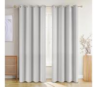 Blumtal tende per interni oscuranti 2 pz 245x140cm - tende oscuranti per interni con occhielli - tende camera da letto isolanti - tende per salotto moderne - tende casa - tende grigie moonlight grey