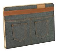 BLUN BOOK COVER STAND CUSTODIA UNIVERSALE PER TABLET 7" IN JEANS NERA 78E7CDA