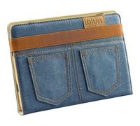 BLUN BOOK COVER STAND CUSTODIA UNIVERSALE PER TABLET 8" IN JEANS BLU 78E7D3A