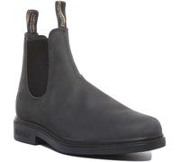 BLUNDSTONE 1308 Chelsea IN Pelle Uomo Stivali IN Rustico Nero Misura UK 7 - 12
