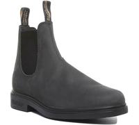 Blundstone 1308 Uomo Pelle Caviglia Stivali Chelsea IN Rustico Nero UK Taglie 7