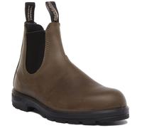 BLUNDSTONE 1911 da Infilare Acqua Resistente Chelsea Uomo Stivali IN Marroncino