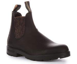 BLUNDSTONE 1924 Sparkle Glitt Pannello Laterale Chelsea Unisex Stivali IN Nero