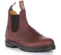 BLUNDSTONE 2247 Ciottoli Pelle Chelsea Slip On Unisex Stivale IN Marrone Size 8