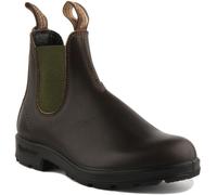 BLUNDSTONE 519 Antiscivolo Chelsea IN Pelle Unisex Stivale Marrone Oliva UK 7 -