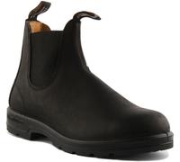 BLUNDSTONE 558 Pelle Foderato Rotondo Punta Chelsea Stivali Unisex Nero UK 7 -