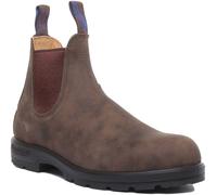 Blundstone 584 da Infilare Chelsea IN Pelle Uomo Stivali IN Ruggine UK 7 - 12