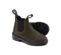 Blundstone Bambini Chelsea Boots #2496 Scamosciato cerato oliva scuro (bambini) 28 (UK: K10, EU: 28) Marrone