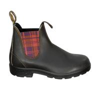 BLUNDSTONE COLOURED ELASTIC SIDED BOOT Beatles 2100 Burgundy Tartan Brown