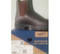 BLUNDSTONE MODELLO 500 BC DONNA PELLE ELASTIC SIDED BOOT BROWN