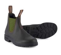Blundstone Stivali Stivali #519 Stout Brown Leather with Olive Elastic (Serie 500) 35-36 (UK: 3, EU: 35-36) Marrone