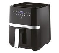 BLUNORD Friggitrice ad Aria 5 Litri 1500W, Air Fryer con 10 Programmi, Touch Screen, Timer 60 Min e Temperatura 80-200°C, Cestello Antiaderente, Autospegnimento, Nero