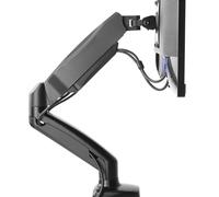 BLUNORD Supporto Monitor SM4200 - Braccio Regolabile in Acciaio con Molla Gas Spring per Monitor 13”-32” Fino a 9 kg, Rotazione 360°, Fissaggio a Morsa o a Viti Senza Fori