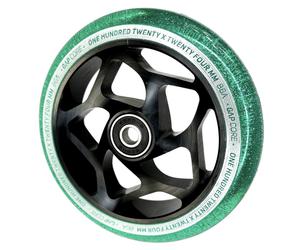 Blunt Gap Core Stunt Scooter Ruote 120mm Roller 1 Rullo Nero Verde Glitter