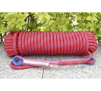 Bluoa Rock Climbig Corda Outdoor Statica Climbig Corda di Sicurezza 18mm High Stregth Corda di Sicurezza Hikig Tree Climbig Rappellig Corda di Soccorso Antincendio, Red, 18mm x 50m